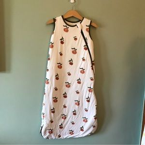 Medium 6-18 month 2.5 TOG Kyte Baby Sleepbag, persimmon print